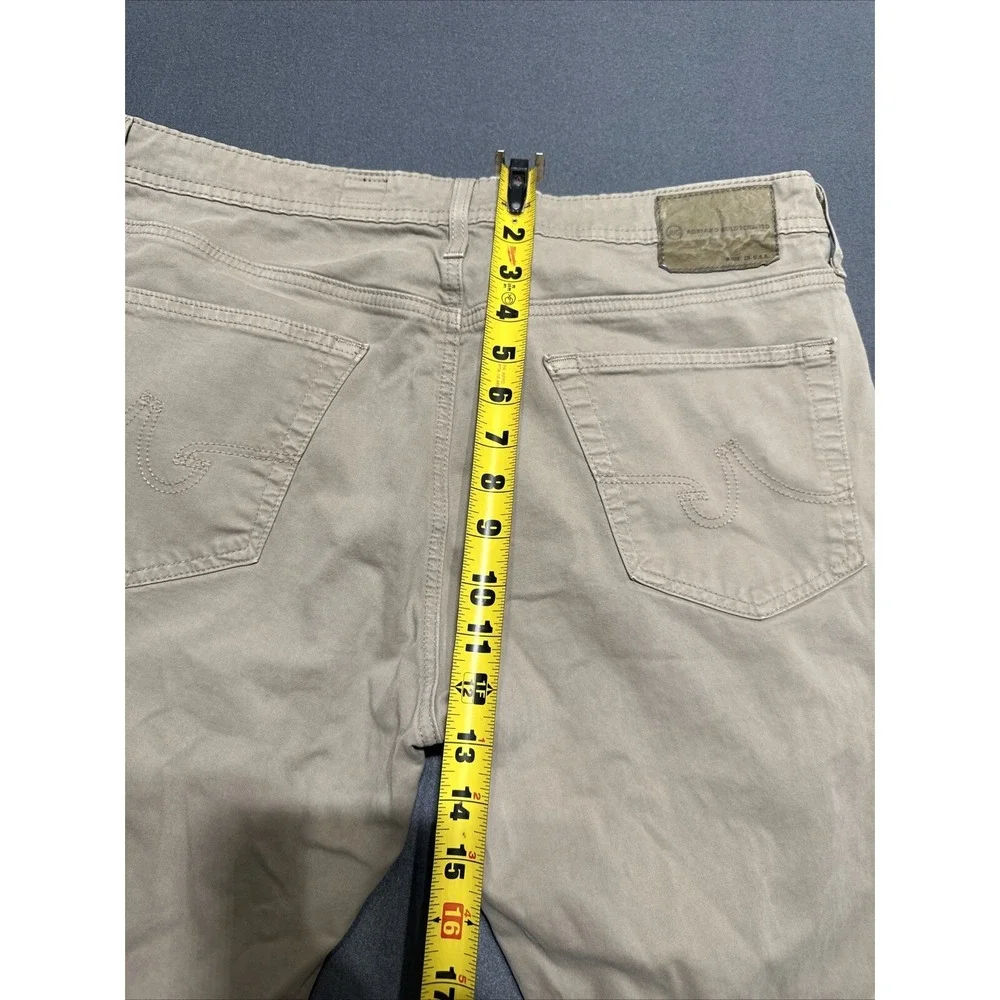 Adriano Goldschmied Pants Mens 36x34 Tan The Protege Chino Straight Leg AG